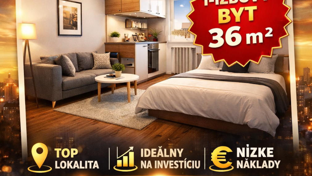 🔥 TOP lokalita + investičný potenciál | 1-izbový byt 36 m²