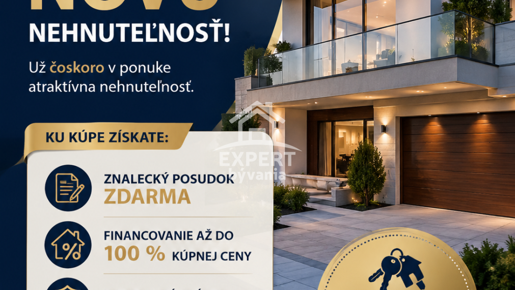 Na predaj kompletne zariadený 2-izbový byt s loggiou vo Vrábľoch